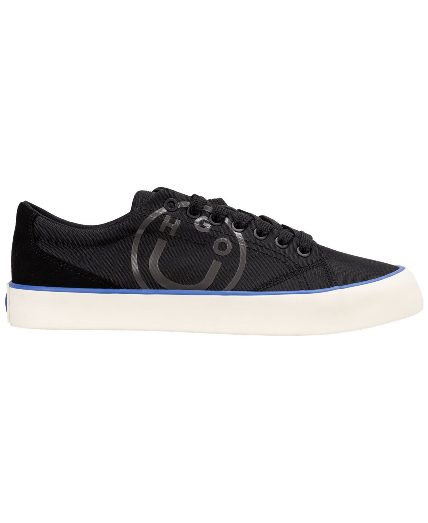 Мужские кроссовки Hugo Boss Logo Detail Lace-Up, цвет: Чёрный — фото 2