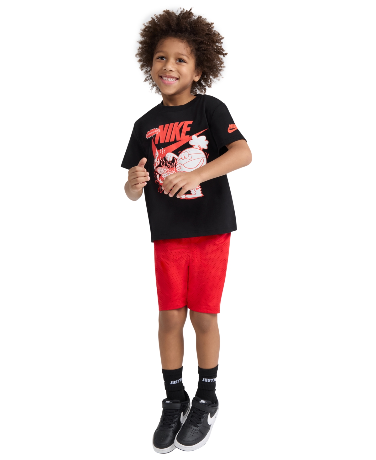 Nike Boys' 4-7 Heat For Your Feet Crewneck T-Shirt