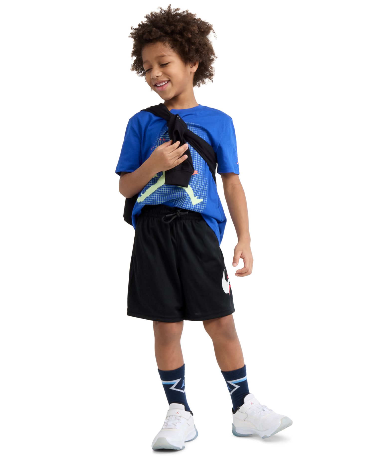 Boys' 2T-7 Brand Arch Mesh Shorts