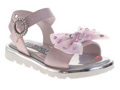 Girls Rhinestone Bow Sandals