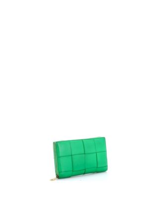 Long Cassette Zip Around Wallet Maxi Intrecciato Leather