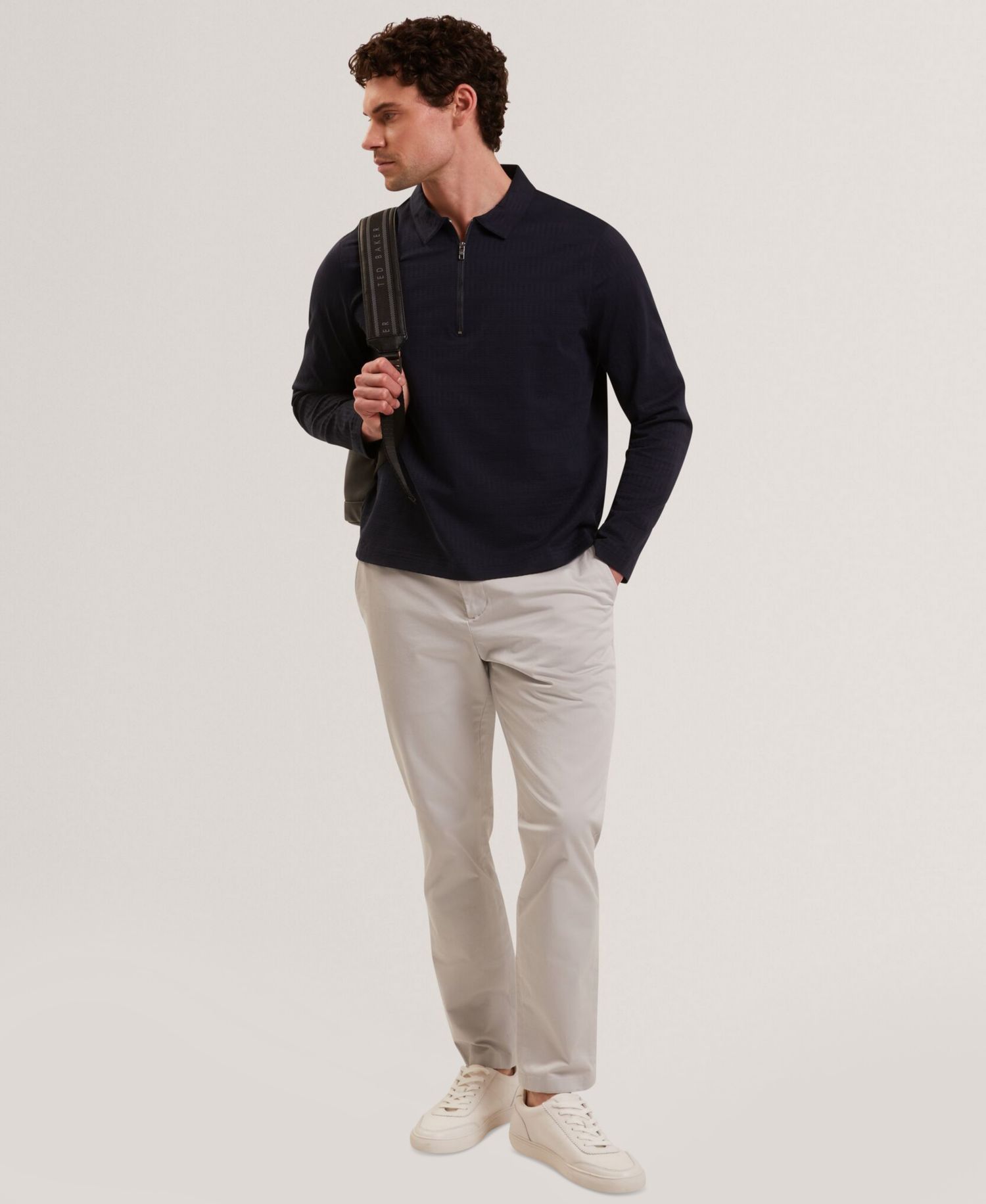 Men's Long-Sleeve Polo Shirt
