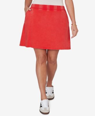 Plus Size French Terry Pull-On Skort