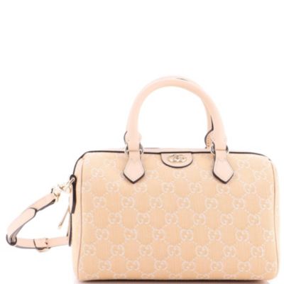 Small Ophidia Convertible Boston Bag GG Denim