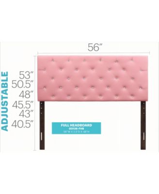 Cheerful Adjustable Headboard 41-53H x 56W x 3D inch for Customized Bedroom Decor