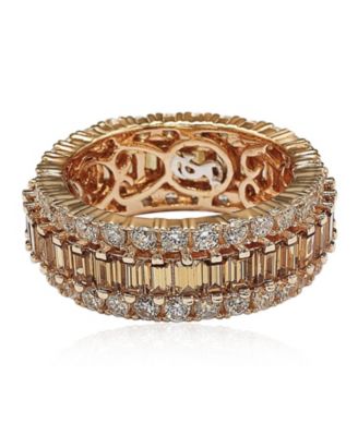 Cubic Zirconia Eternity Band Sterling Silver