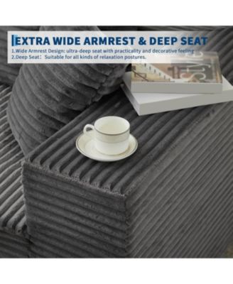 106" Cloud Sectional Sofa with Chaise, Memory Foam Modular Couch, Right Facing, No Assembly