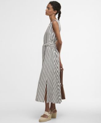 Women's Inez Sleeveless Striped Midi Dress