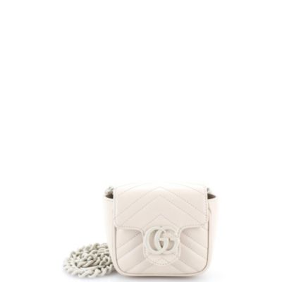 Mini GG Marmont Flap Belt Bag Matelasse Leather