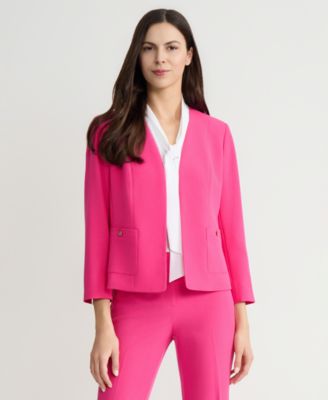 Women's Patch Pocket Open-Front Jacket