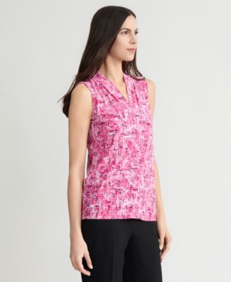 Women's Printed Sleeveless Top, Regular & Petite
