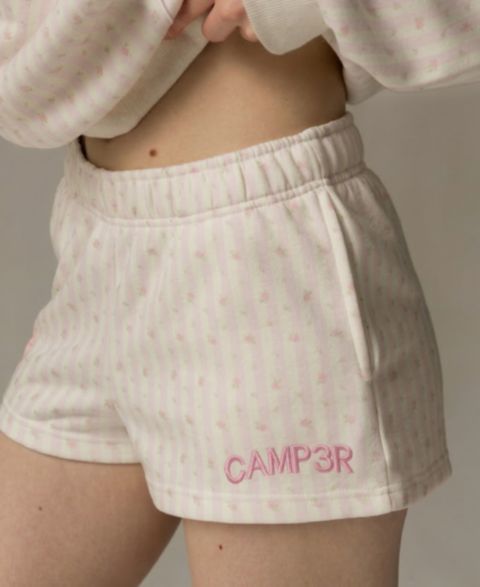 Женские шорты The Happy Camp3r Juniors' Floral Printed Fleece, цвет: Полосатый