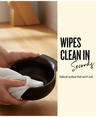 Nori 2-Cup Enameled Cast Iron Mortar & Pestle Set