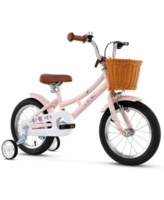 14 Inch Kids Retro Bicycle with Adjustable Height and Basket