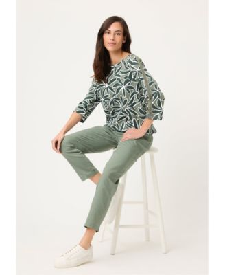 Women's Palm Design Jersey Top