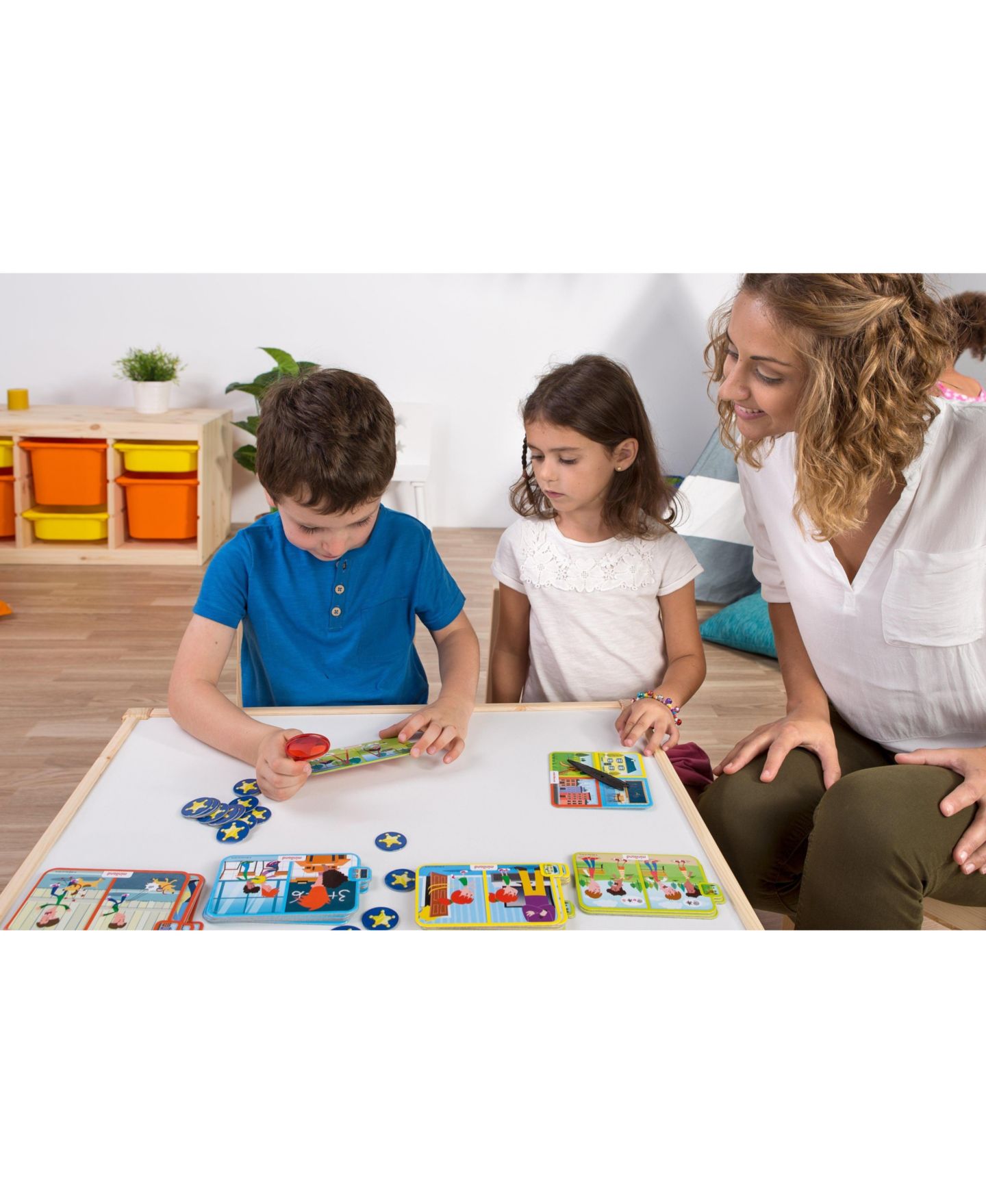 Детские настольные игры MINILAND Emotions Detective Social-Emotional Learning Mystery 24-Piece Board Game, Ages 3+, цвет: Красный разноцветный — фото 3