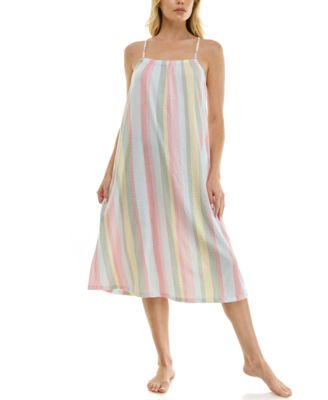 Women's Sleeveless Square Neck Midi Sleep Chemise