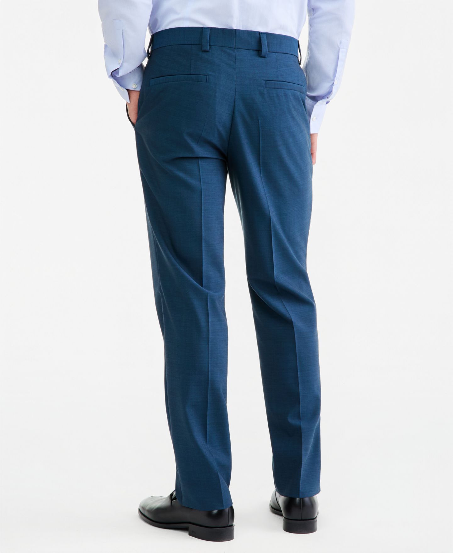 Мужские брюки Hugo Boss Modern-Fit Suit, цвет: Бирюзовый — фото 5
