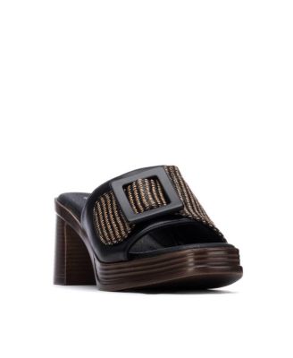 Women's Refresh Collection Block Heel Slip On Sandals