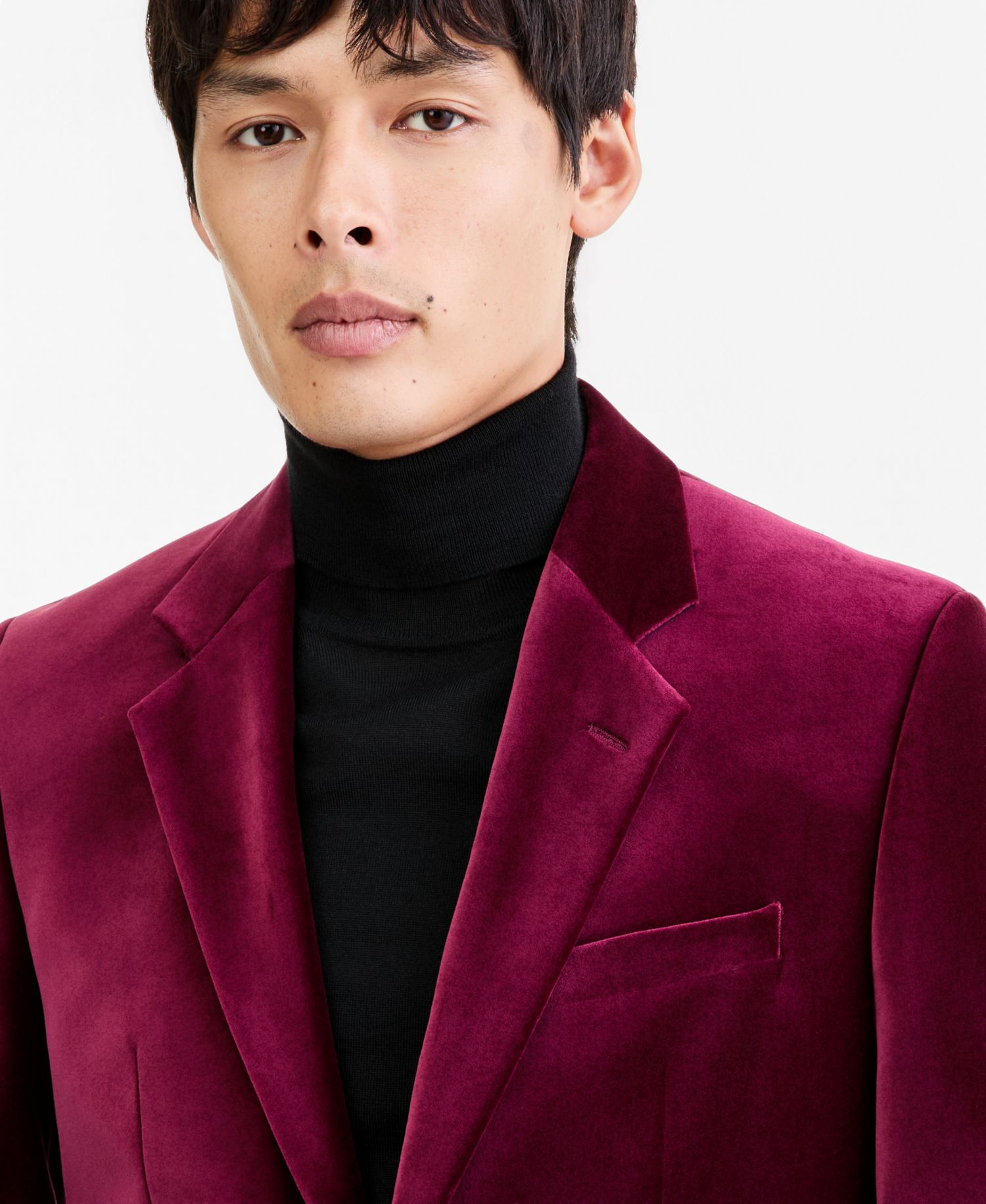 Men's Modern-Fit Velvet Blazer