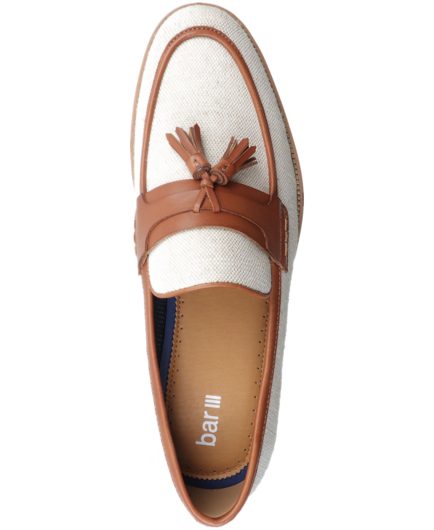 Men's Linen Slip-On Tassel Loafers