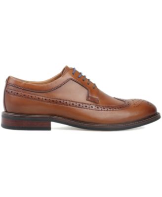 Men's Asherr Long Wing Brogue Leather Dress Shoes