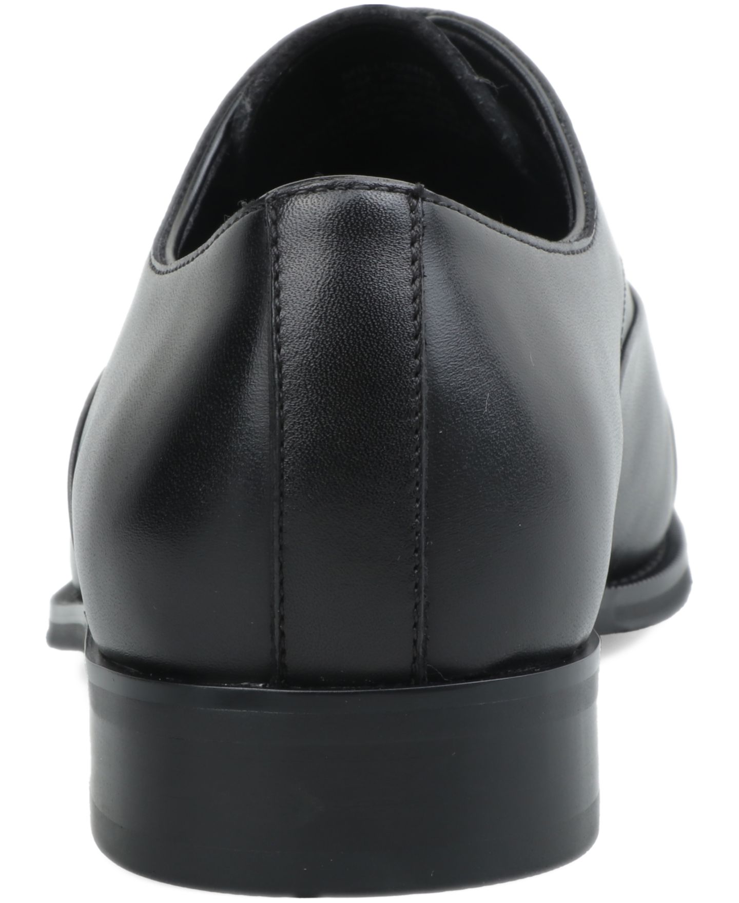 Мужские туфли Alfani Genuine Leather Cap-Toe Oxford Dress Shoes, цвет: Чёрный кожаный — фото 3
