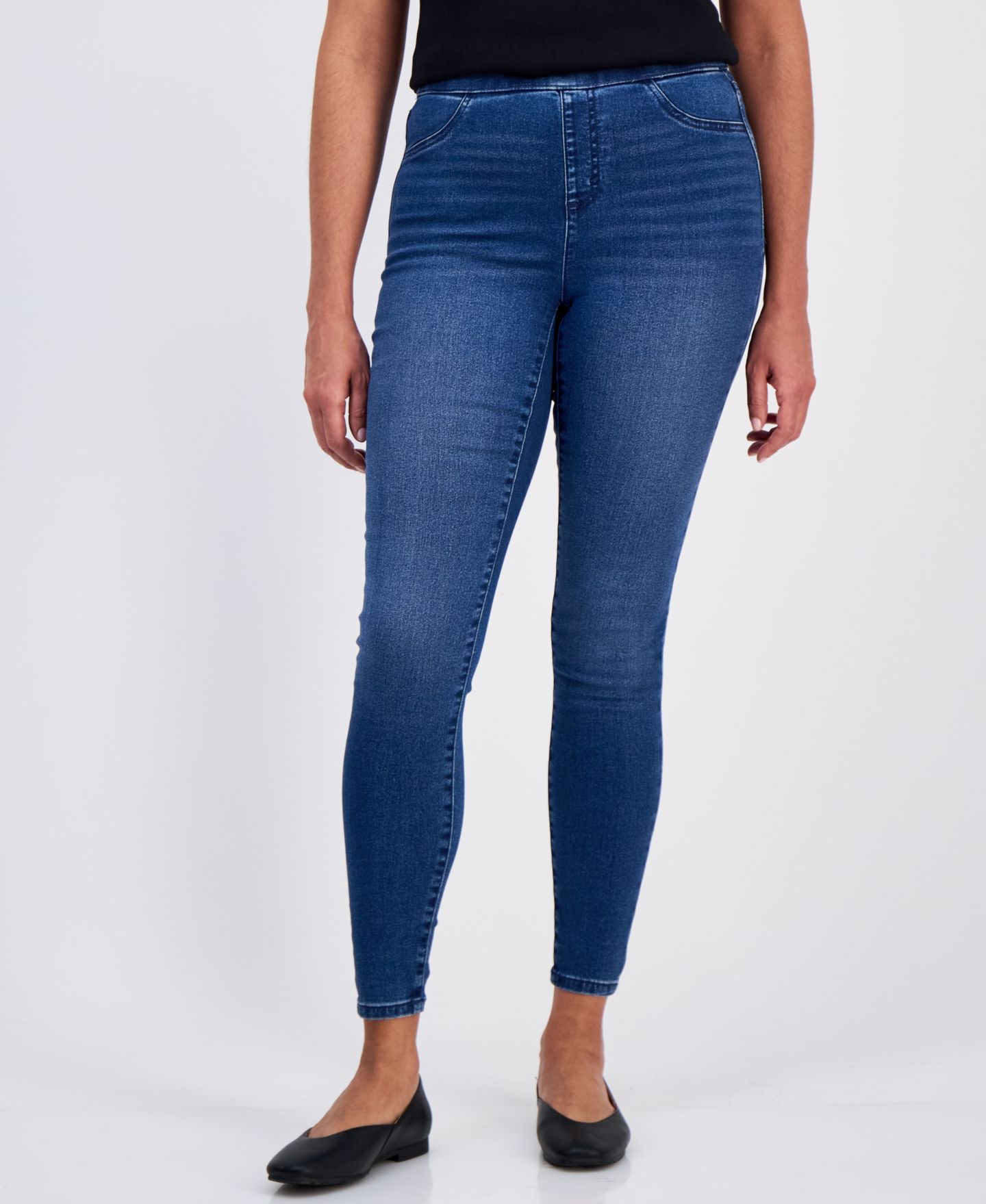 Женские джинсы Style & Co Mid-Rise Pull-On Jeggings, цвет: Ashby — фото 3