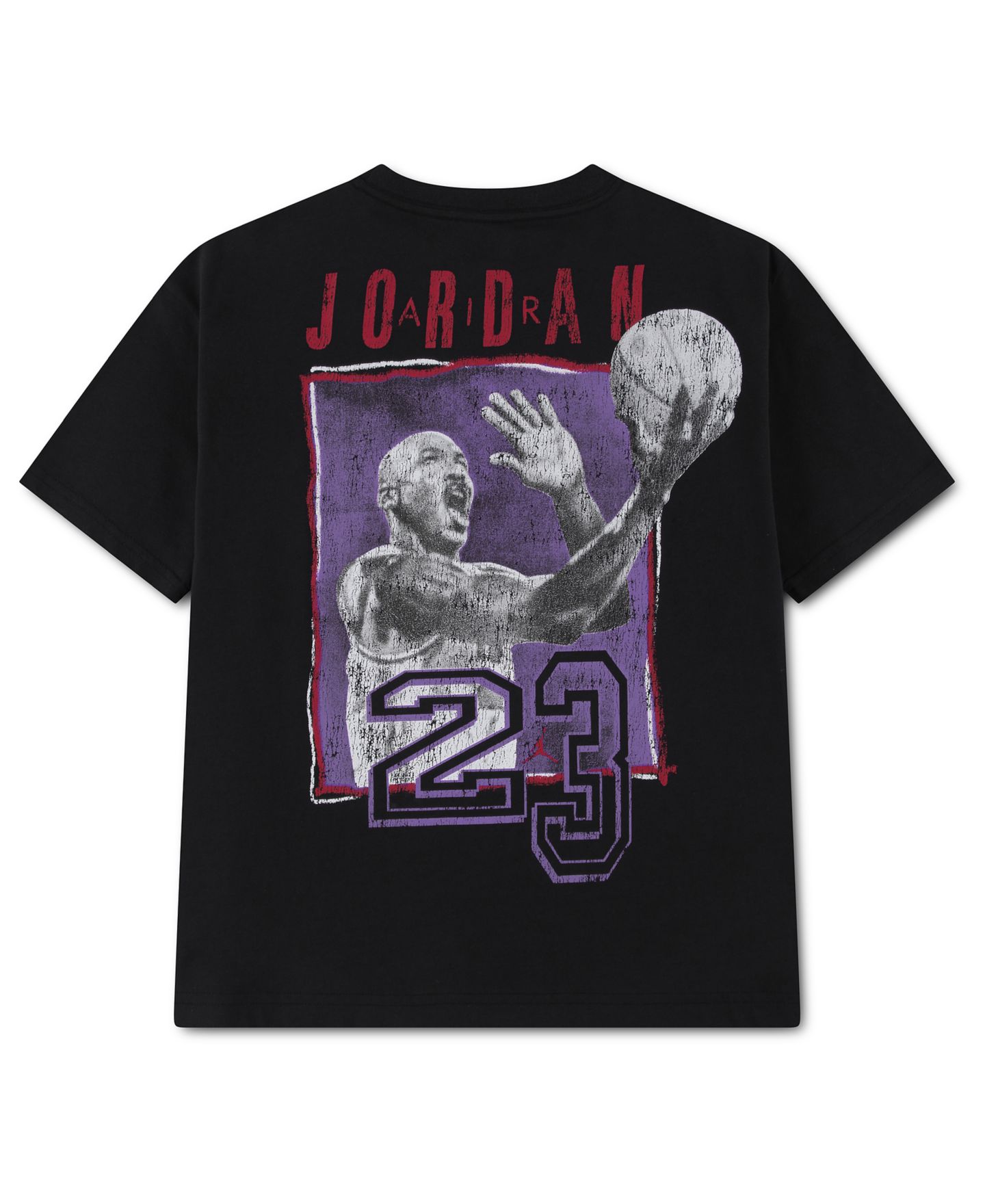 Футболка Jordan Vintage Layup Short-Sleeve T-Shirt для мальчиков, цвет: Чёрный — фото 2