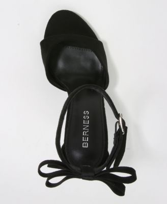 Women's Fia Ankle Strap Heeled Sandal Adorned on the Back with a Double Bow