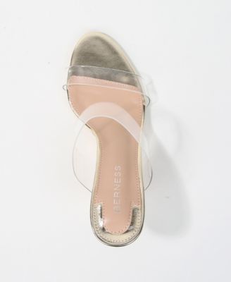 Women's Calia Clear Strap Heeled Slides