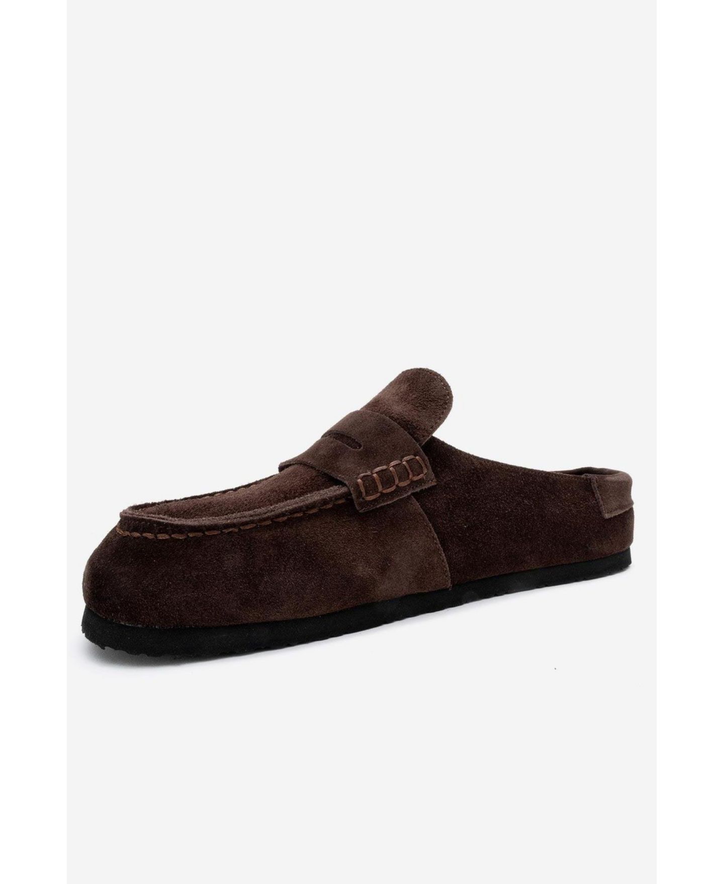 Женские тапочки Forever & Always Shoes Women Priva Leather Slip-On Slipper, цвет: Коричневый замшевый — фото 4