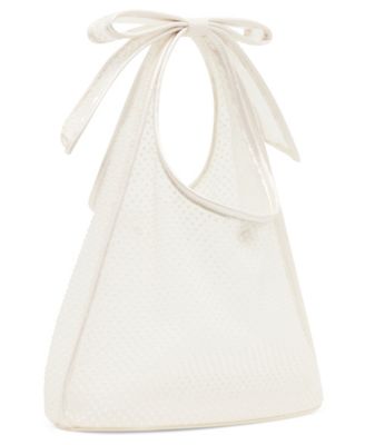 Bow Small Mesh Tote Handbag