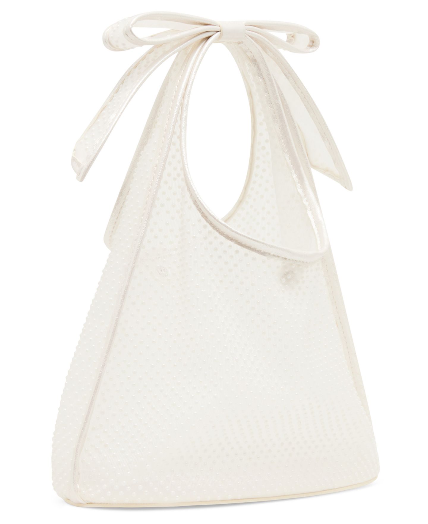 Женская сумка Betsey Johnson Bow Small Mesh Tote Handbag, цвет: Жемчужный — фото 3