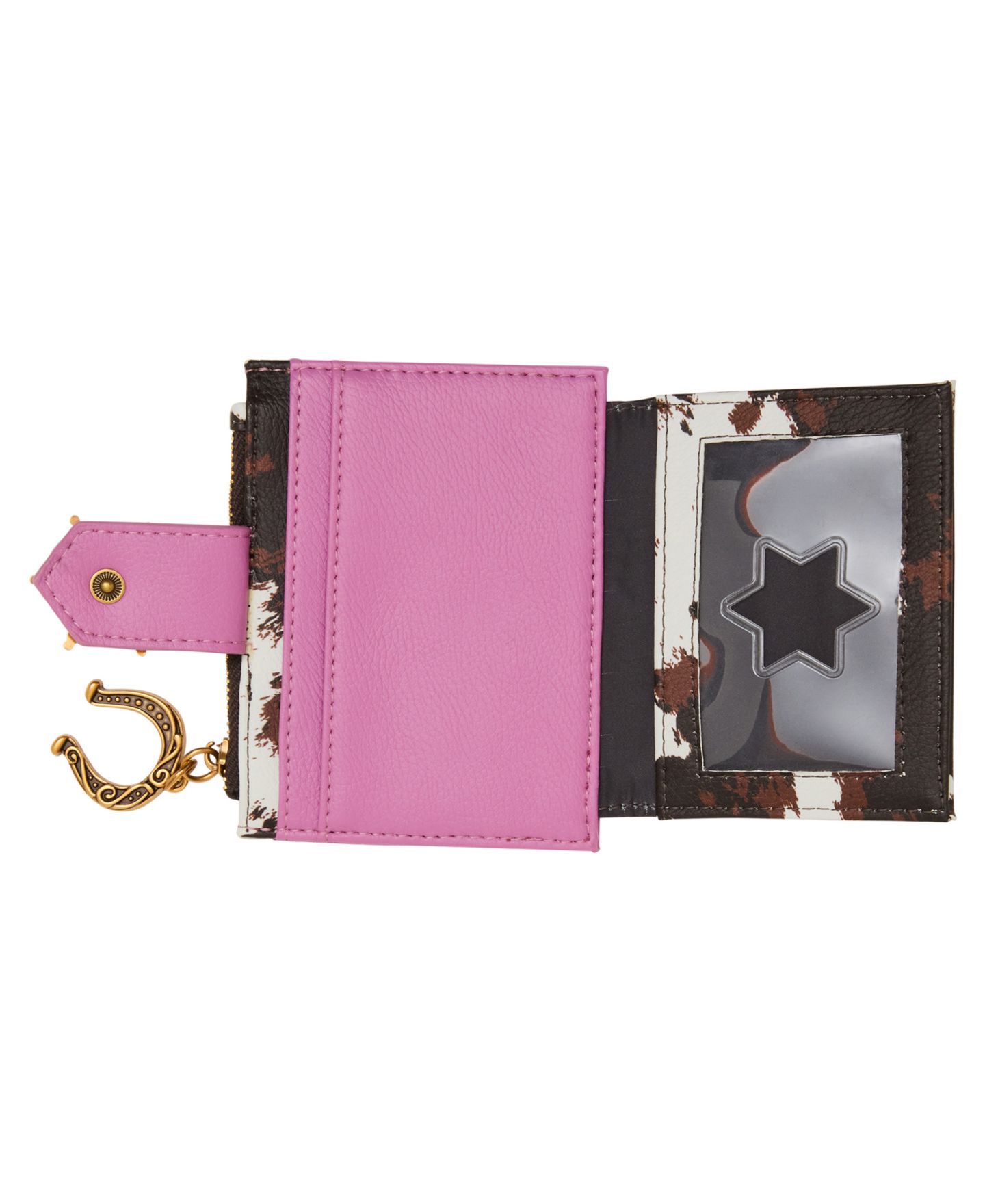 Женский кошелёк Betsey Johnson Sheriff Betsey Mini Wallet, цвет: Розовый / Чёрный — фото 4