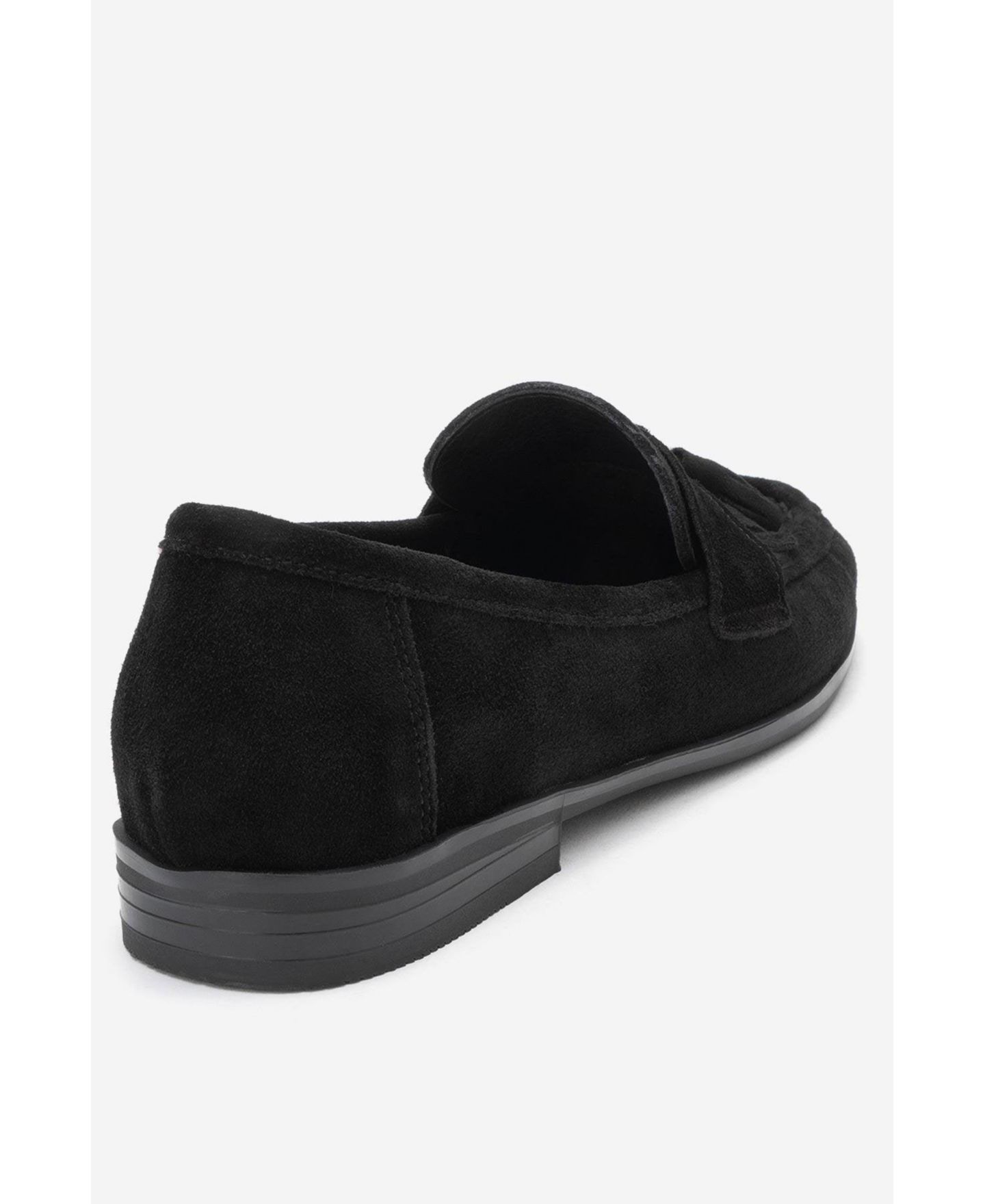 Женские туфли Forever & Always Shoes Lupen Leather Tassel Loafer, цвет: Чёрный замшевый — фото 5