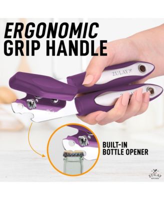 Heavy Duty Can Opener Wide Grip Smooth Edge Cut with Comfortable Grip