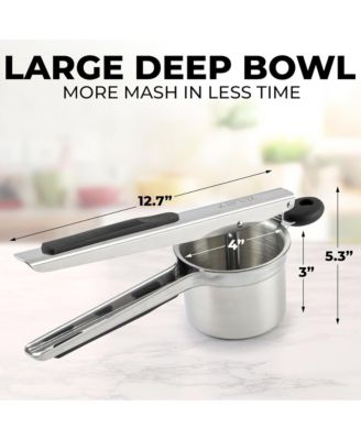 Premium Large 15oz Heavy Duty Stainless Steel Potato Ricer