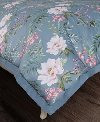 Savannah 3-Pc. Cotton Floral Comforter Set, Full/Queen