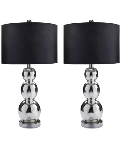 Abbyson Living Set of 2 Mercury Glass Table Lamps