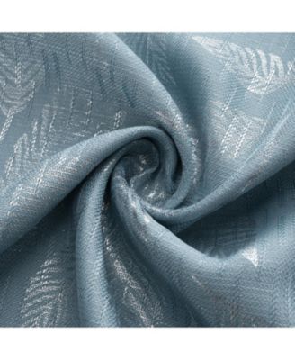Bexley Foil Jacquard Polyester Window Curtain Grommet Panel 52" x 84"