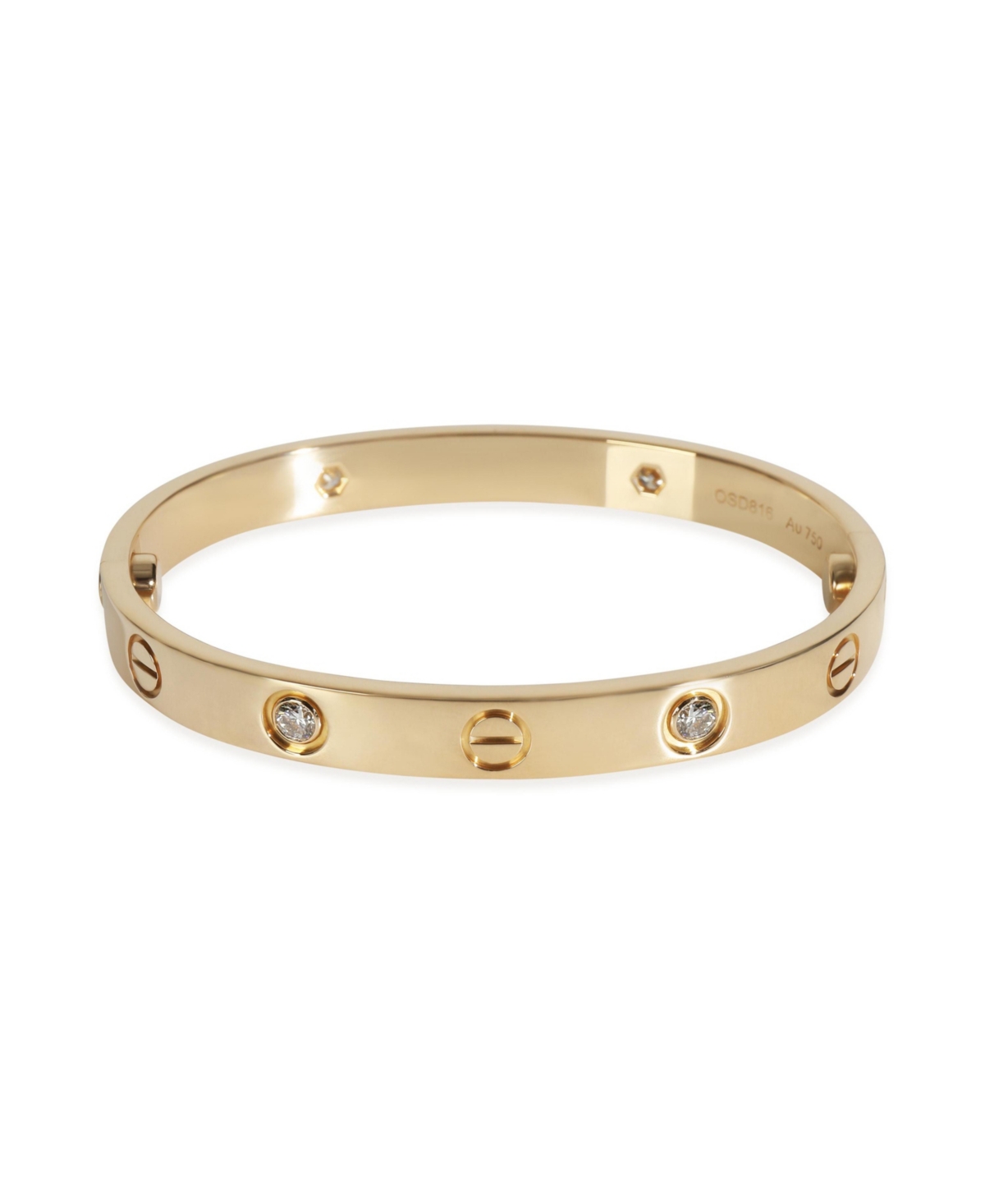Pre-Owned Cartier Yellow Gold Diamond Love Bracelet