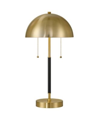 Pierre 23"H Metal Dome Pull Chain USB Table Lamp Set of 2