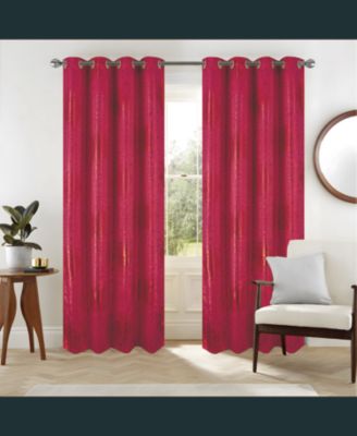 Helena Halo Foil Blackout Polyester Window Curtain Grommet Panel 52" x 84"