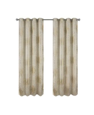 Helena Halo Foil Blackout Polyester Window Curtain Grommet Panel 52" x 84"