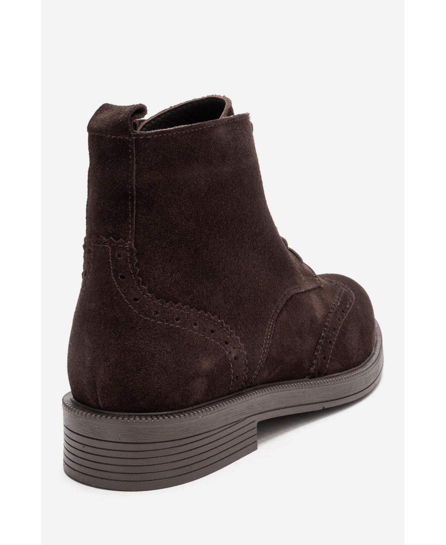 Женские ботинки Forever & Always Shoes Forever and Always Nelvy Leather Boot, цвет: Коричневый замшевый — фото 3