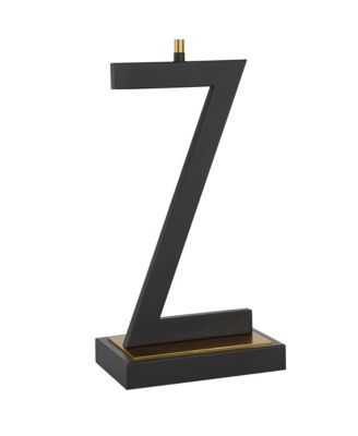 Pellana High Z-Base Modern 3-Way Table Lamp USB Port AC Power Outlet  Metal Single Living Room Charging