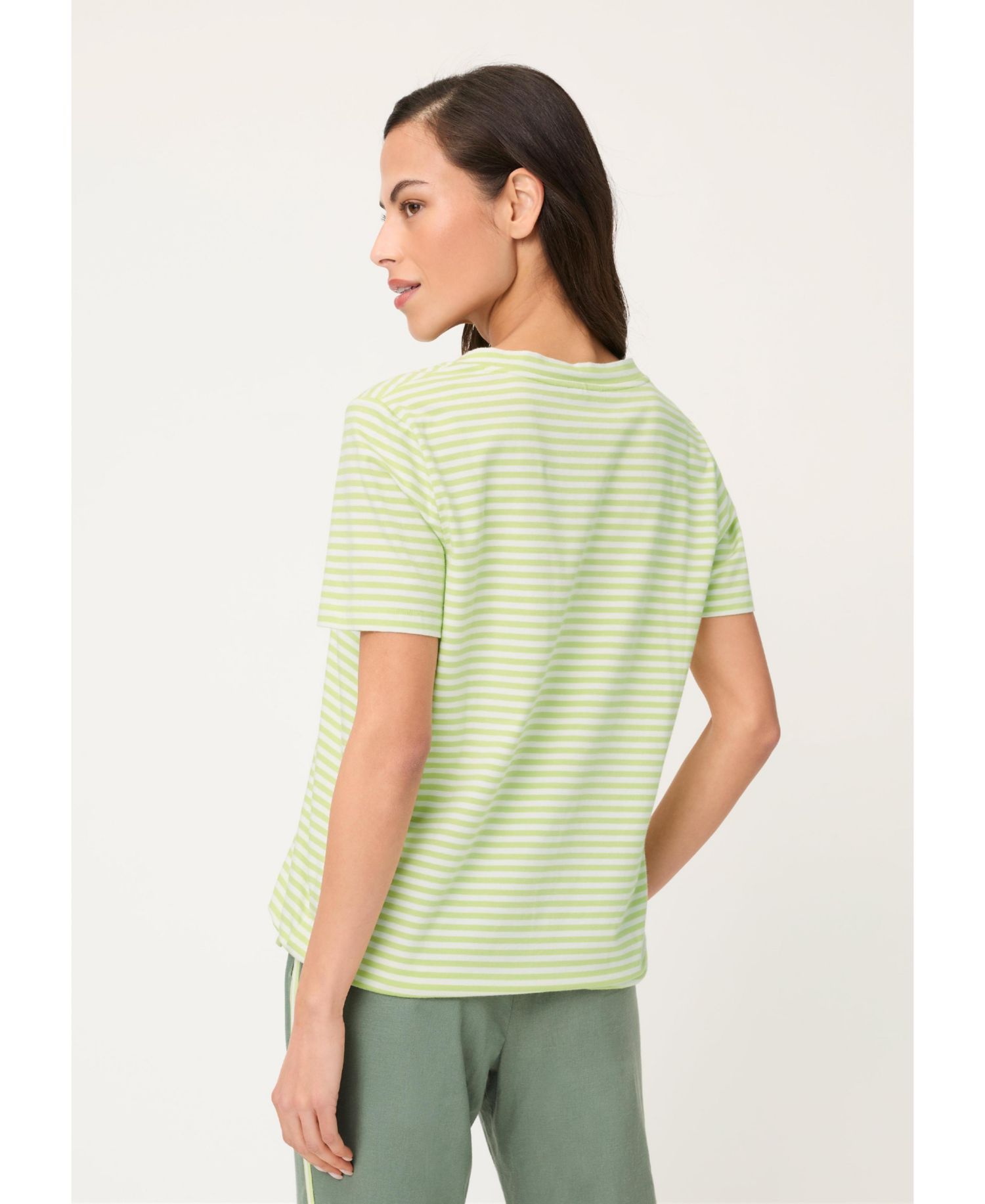 Women's Stripe V-Neck T-Shirt