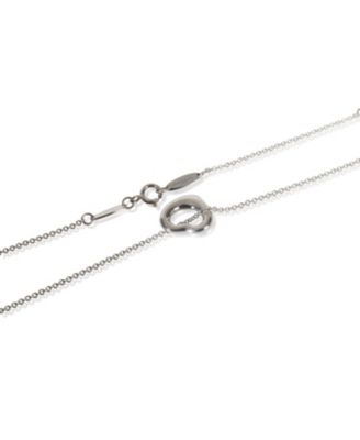 Platinum Diamond Elsa Peretti Open Heart Pendant