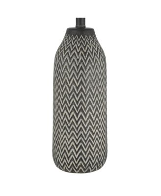 Arizona 27 1/2" Tall Modern Southwestern 3-Way Table Lamps Set of 2 Zig-Zag Finish Living Room Bedroom
